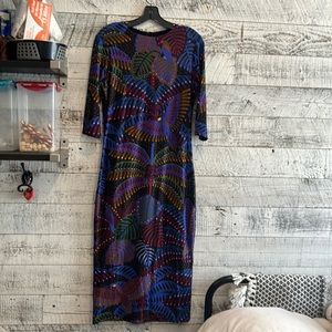 Farm Rio multicolor midnight island dress.